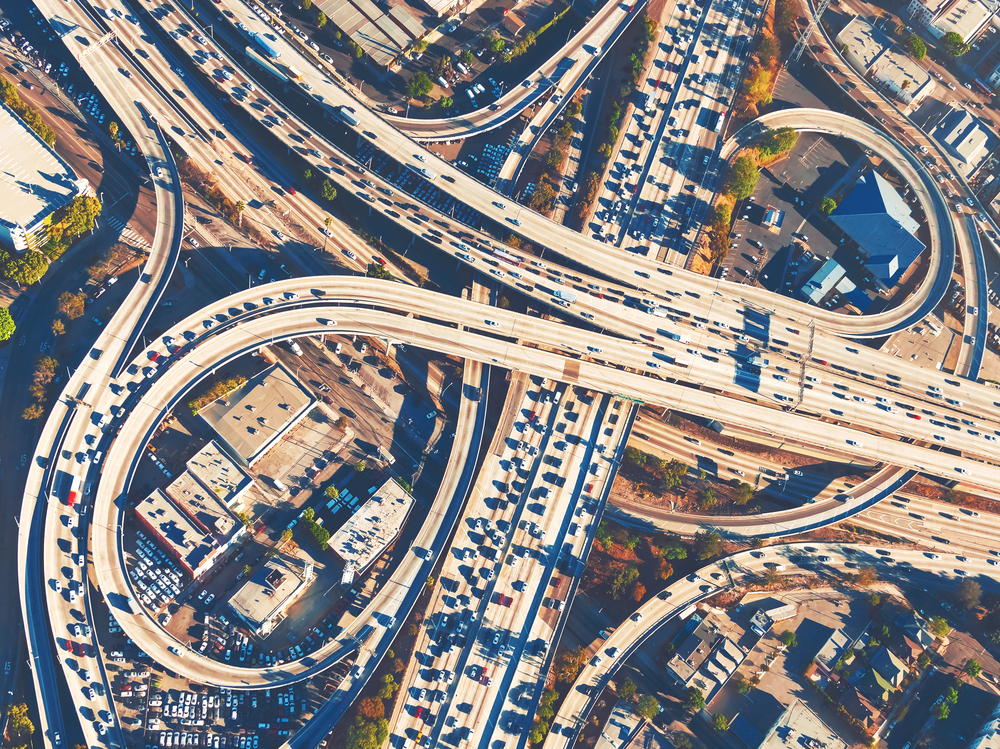San Diego vs. Los Angeles: Where Should You Move? | Pros & Cons 2022 4 Where Should You Move shutterstock 485138740 1 Aerial view of LA traffic