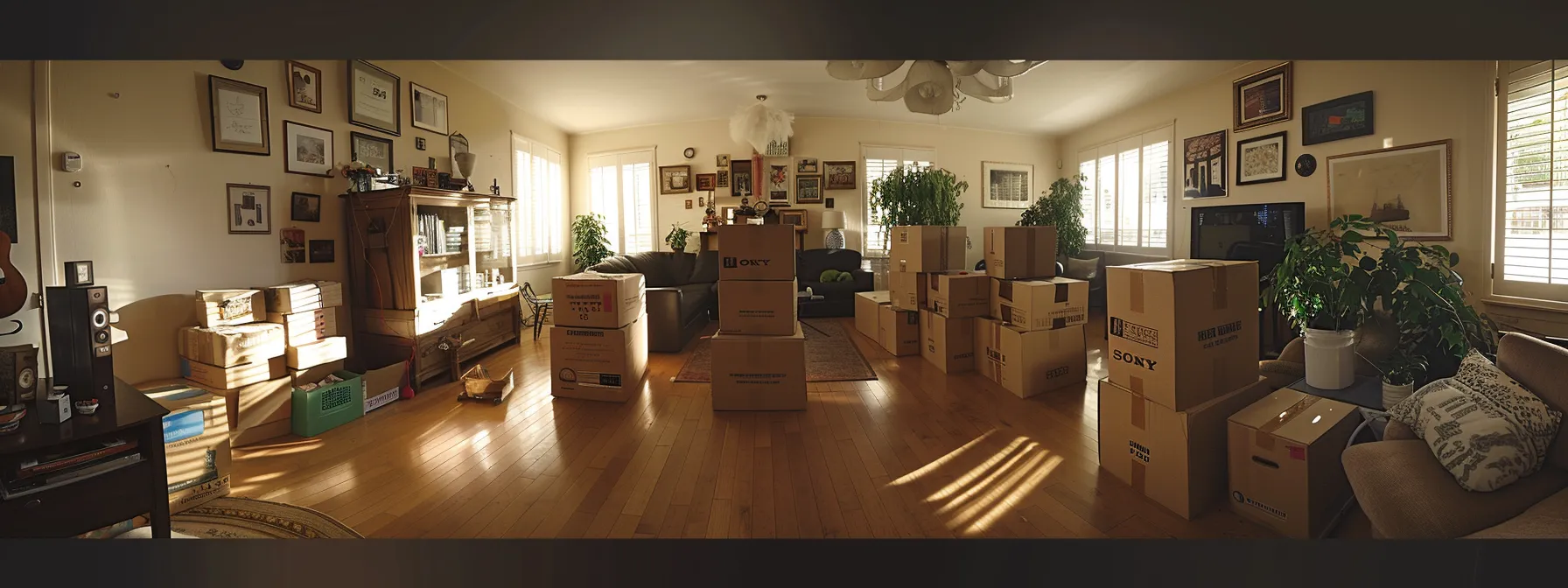 Essential Guide to Selecting Los Angeles Movers for Your Residential Move 7 2b755e69 40ff 4b1b b6df 4c10ef406dd0 a spacious living room filled with neatly stacked cardboard moving boxes labeled with different rooms, ready for a successful residential move in los angeles.