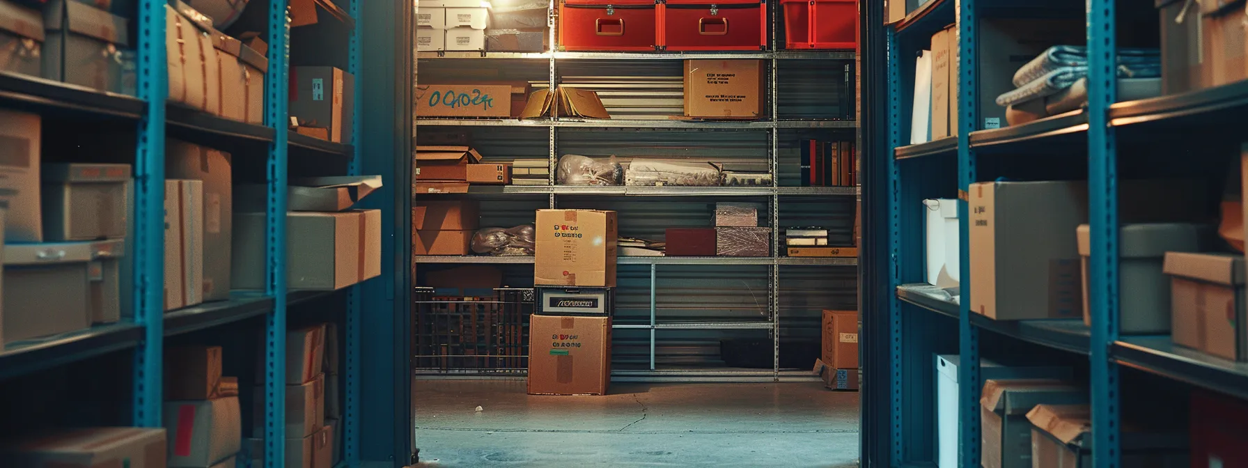 How Secure Storage Services Enhance Your Orange County Move 9 7aeefd24 e67c 43be ade9 b8b4cba7f267 a neatly packed storage unit with labeled boxes, a detailed inventory list, and insured belongings, demonstrating organized and secure storage preparations.