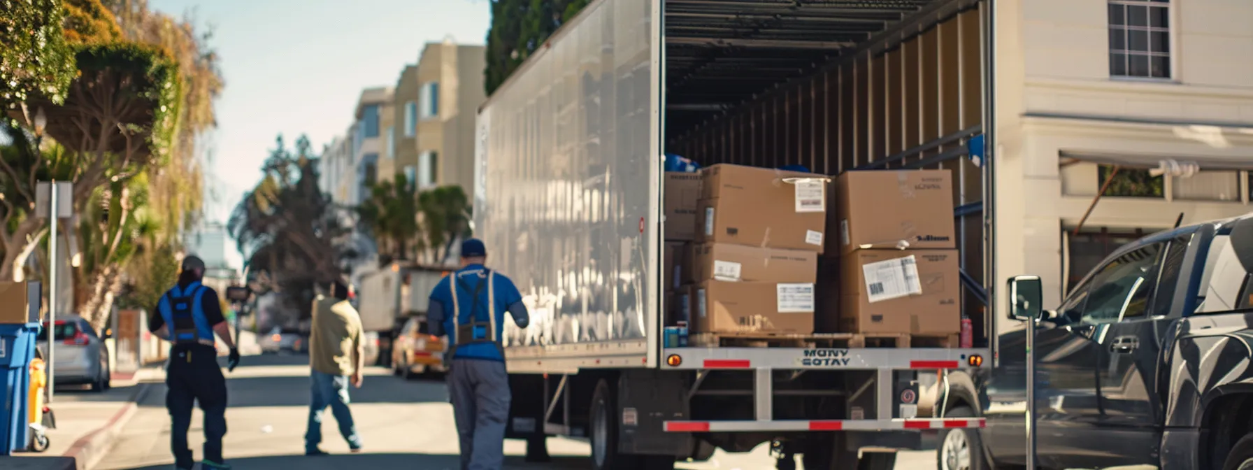 Expert Guide to Long Distance Movers in San Jose 5 837482d9 4337 45d3 8a28 9ce5dff2aabb a group of movers carefully packing boxes into a large, well-equipped truck in san jose.