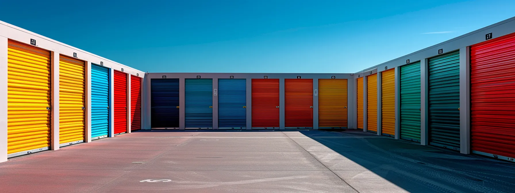 Comprehensive Guide to Short Term Storage Solutions in San Diego 3 8f6b0511 b629 49d0 8c2e 179bba5b878c a colorful array of closet-style storage units lined up in a neat row under the sunny skies of san diego.