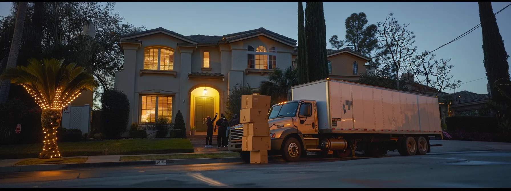 How to Choose the Best Orange County Moving Company for Your Needs 6 a26c2564 96ac 4c93 bad2 fab0a7d5623a a moving truck parked outside a house in orange county, with a team of professional movers unloading boxes into the new home.