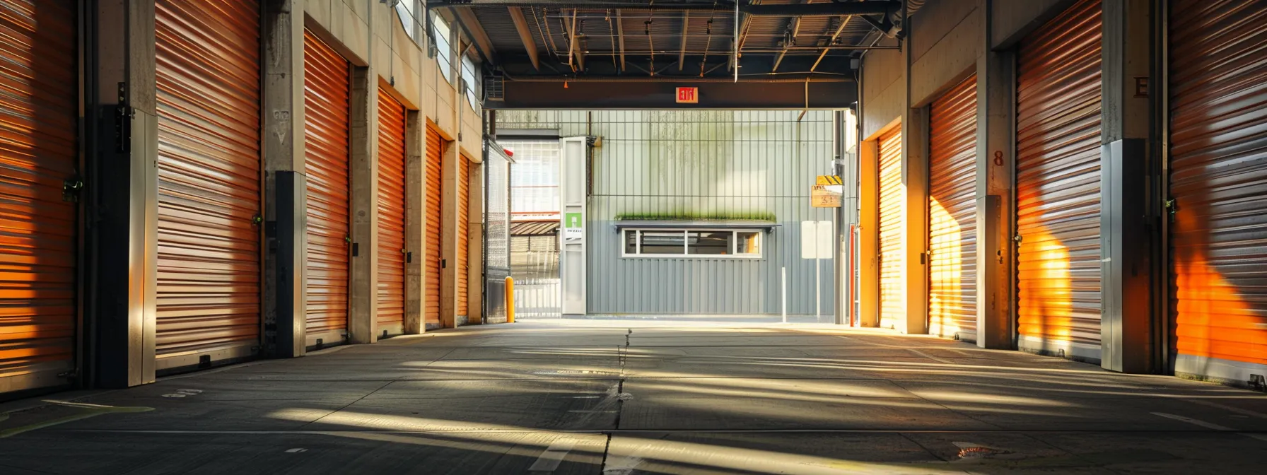 a modern storage facility with bright, eco-friendly features nestled among the bustling streets of downtown san francisco. a modern storage facility with bright, eco-friendly features nestled among the bustling streets of downtown san francisco.