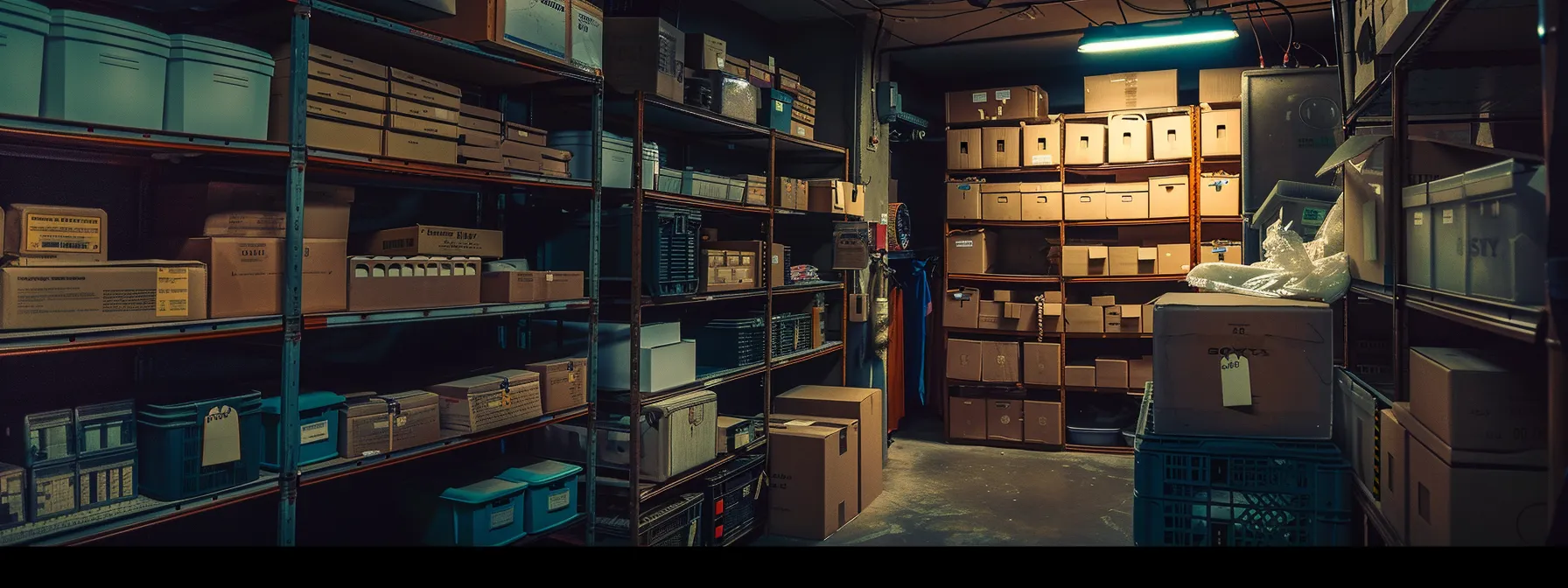 a neatly organized storage unit in orange county, featuring labeled boxes and secure locks for peace of mind. a neatly organized storage unit in orange county, featuring labeled boxes and secure locks for peace of mind.