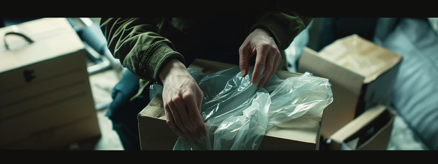 a professional mover carefully wrapping fragile items in quality packing materials during a pre-move consultation, ensuring an effortless moving experience.