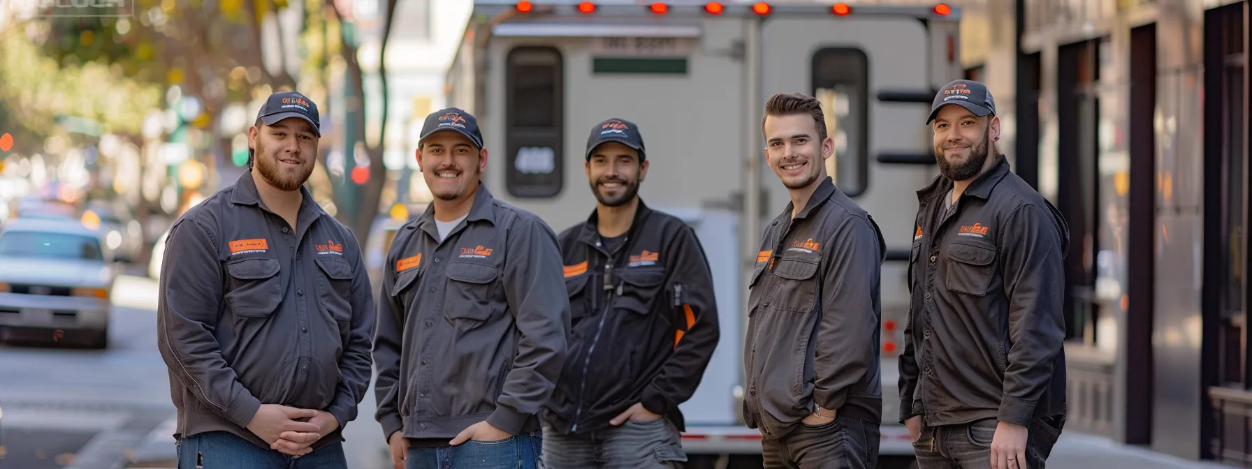 a professional moving team in downtown san francisco, displaying excellent customer service and communication skills. a professional moving team in downtown san francisco, displaying excellent customer service and communication skills.