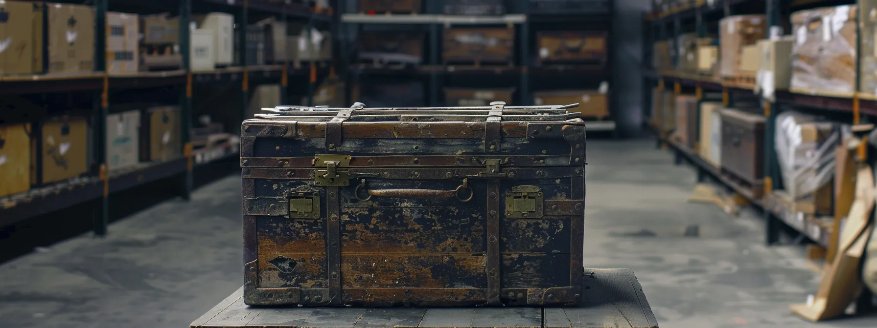 a well-preserved antique chest sits in a climate-controlled storage unit in orange county, showcasing the benefits of mold protection and air quality improvement. a well-preserved antique chest sits in a climate-controlled storage unit in orange county, showcasing the benefits of mold protection and air quality improvement.