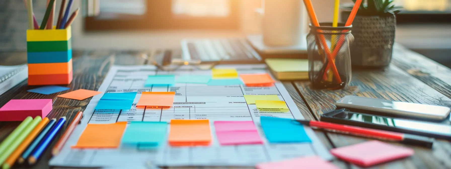 an organized moving checklist laid out on a table with color-coded tasks and deadlines for a stress-free interstate move. an organized moving checklist laid out on a table with color-coded tasks and deadlines for a stress-free interstate move.