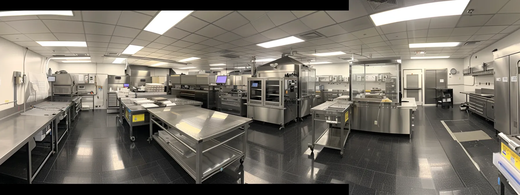 a cutting-edge packaging facility in orange county featuring state-of-the-art thermoforming equipment and electronic packaging technology.