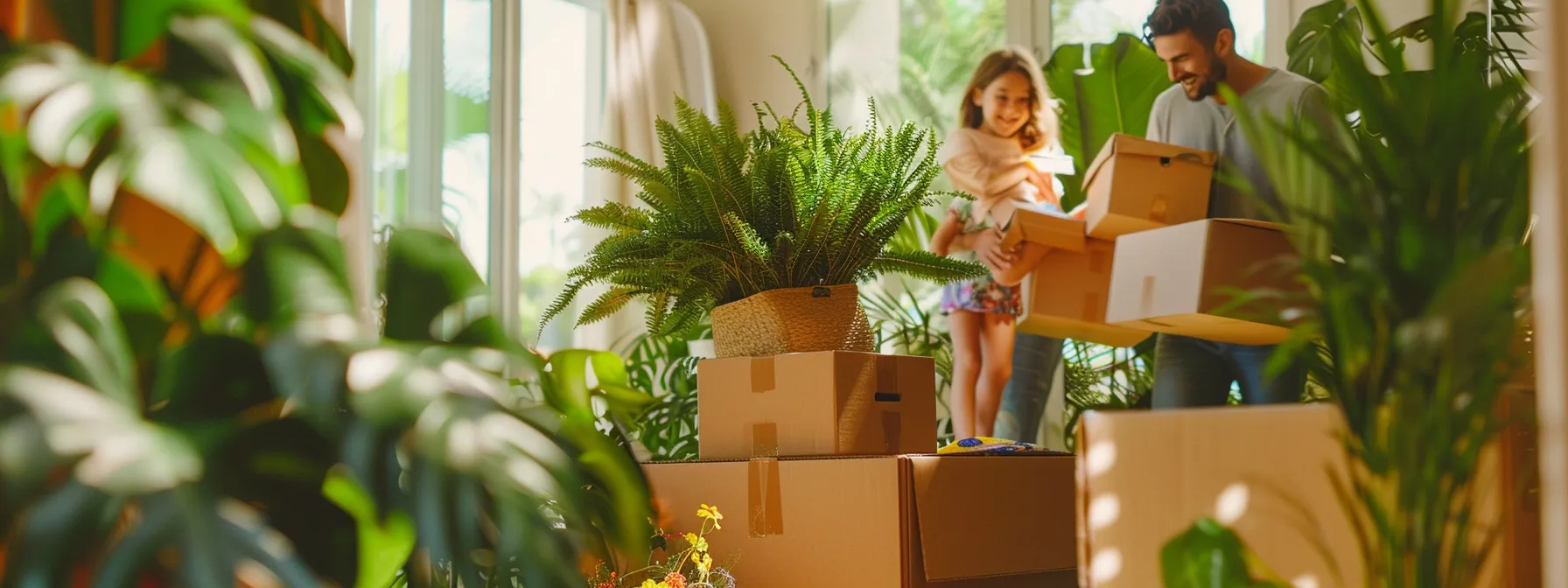 families in los angeles joyfully packing recyclable materials into moving boxes, surrounded by vibrant greenery and eco-friendly moving supplies. families in los angeles joyfully packing recyclable materials into moving boxes, surrounded by vibrant greenery and eco-friendly moving supplies.