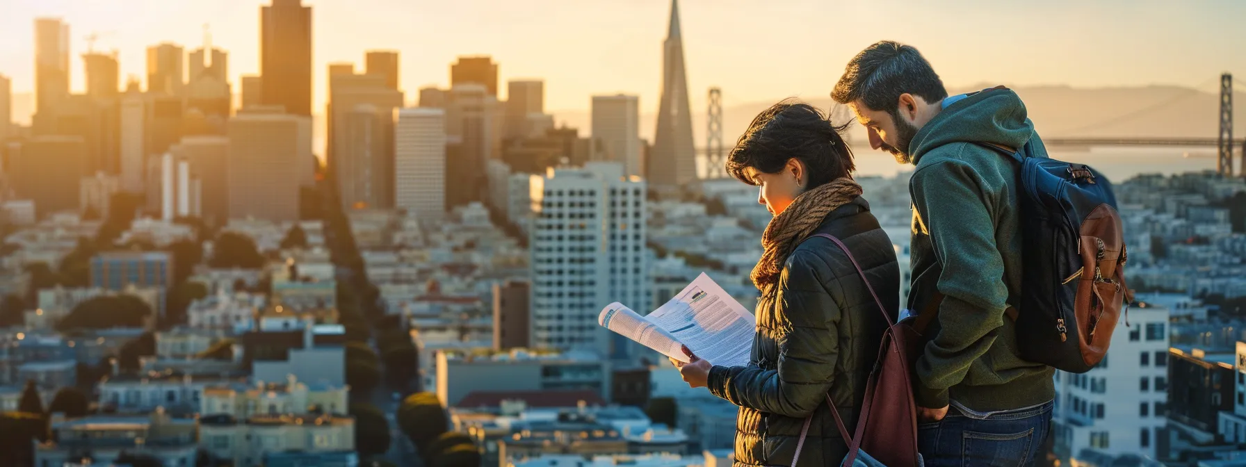 a family carefully reviewing a moving contract in front of the iconic skyline of downtown san francisco, ensuring they are protected during their interstate move, with the coordinates 37.7749° n, 122.4194° w. a family carefully reviewing a moving contract in front of the iconic skyline of downtown san francisco, ensuring they are protected during their interstate move, with the coordinates 37.7749° n, 122.4194° w.