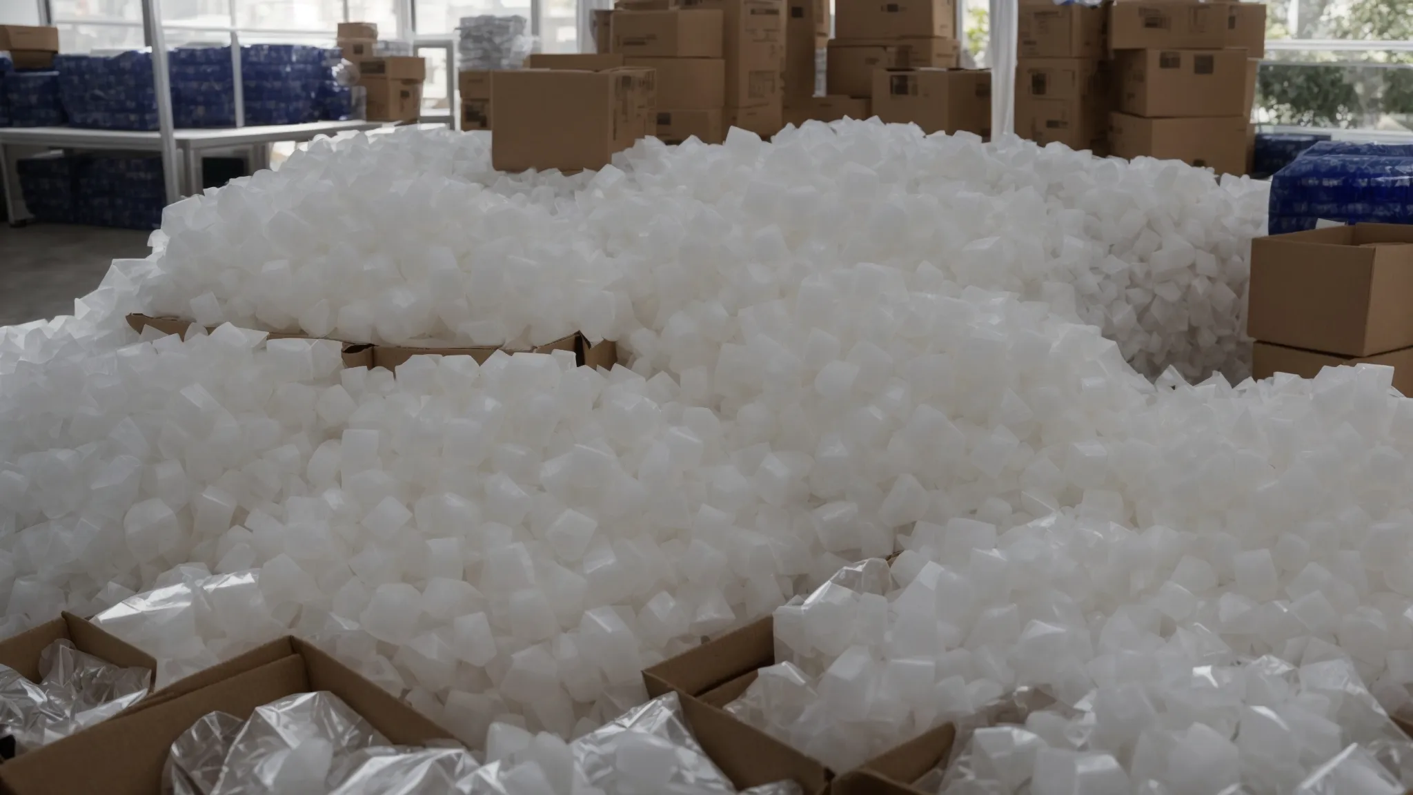 a stack of customized, sturdy moving boxes labeled with different types of movers, surrounded by bubble wrap and packing peanuts to ensure safe transit, in a well-lit room in irvine, ca (lat: 33.6846, long: -117.8265). a stack of customized, sturdy moving boxes labeled with different types of movers, surrounded by bubble wrap and packing peanuts to ensure safe transit, in a well-lit room in irvine, ca (lat: 33.6846, long: -117.8265).