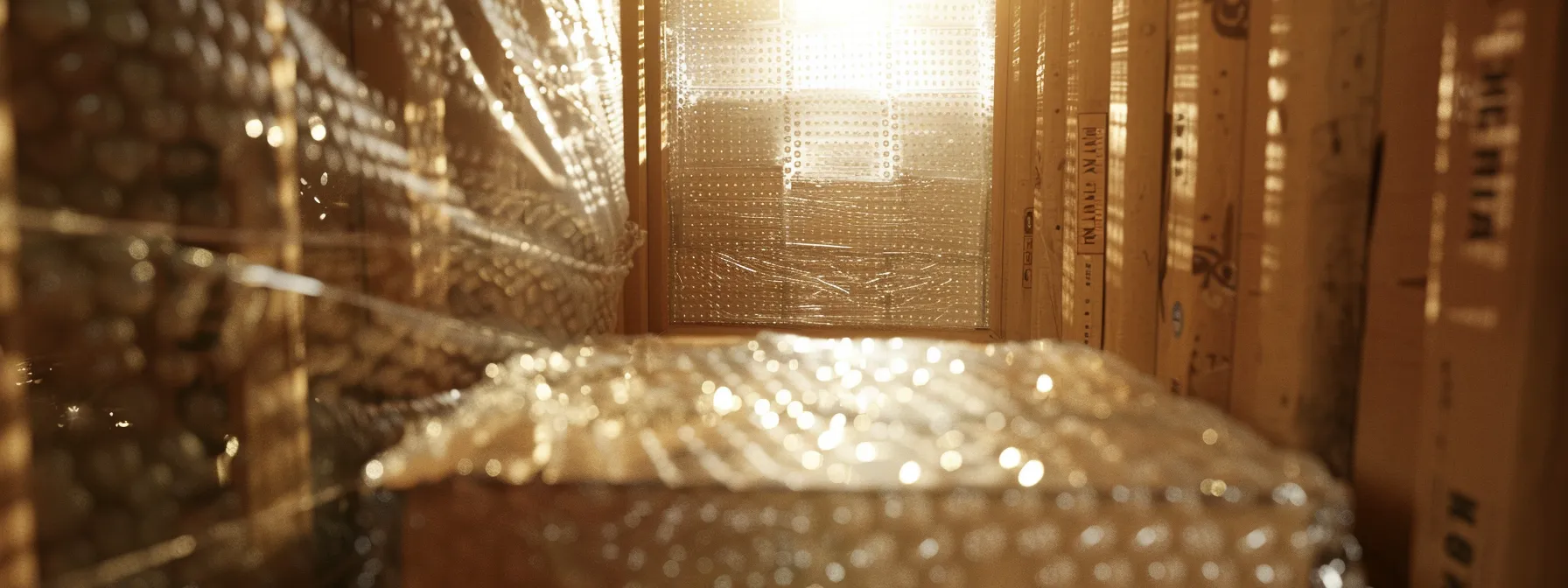 a box wrapped in protective bubble wrap and corrugated materials, sealed securely and undergoing transit testing, ensuring product safety during transportation in los angeles. a box wrapped in protective bubble wrap and corrugated materials, sealed securely and undergoing transit testing, ensuring product safety during transportation in los angeles.