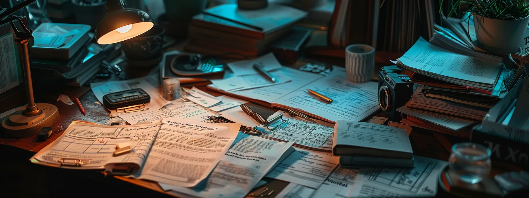 a desk covered in detailed written estimates from various moving companies, each outlining services and costs for comparison.