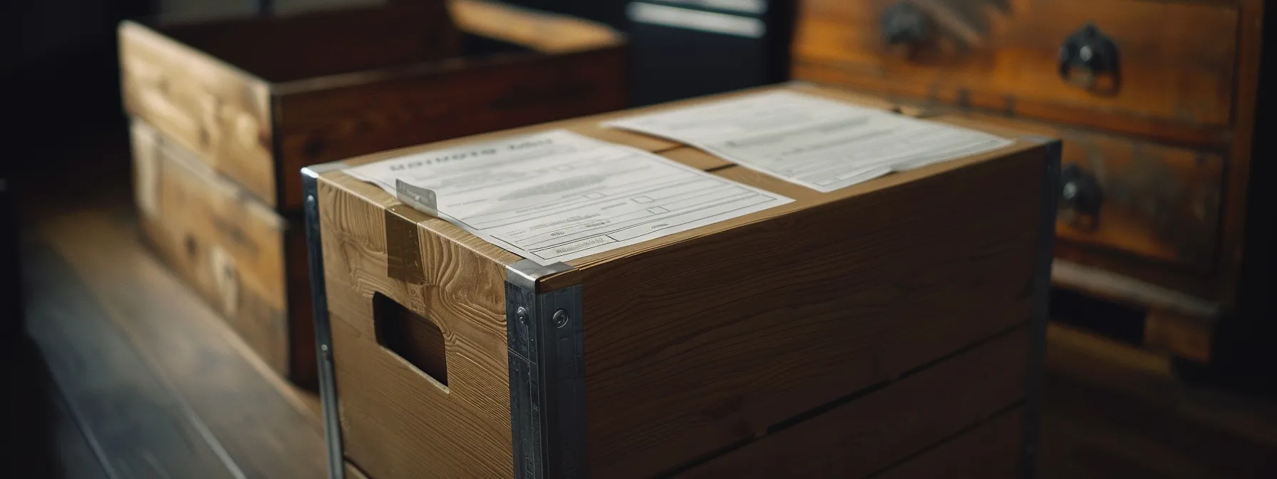 a neatly labeled moving box with a checklist and clear labeling, ready for a smooth and cost-effective move.