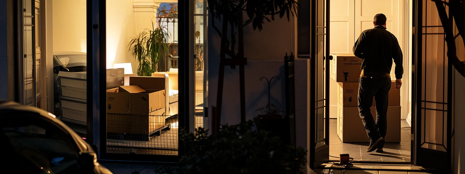 a professional mover in los angeles communicates clearly with a client, showcasing responsiveness and courtesy during the interaction. a professional mover in los angeles communicates clearly with a client, showcasing responsiveness and courtesy during the interaction.