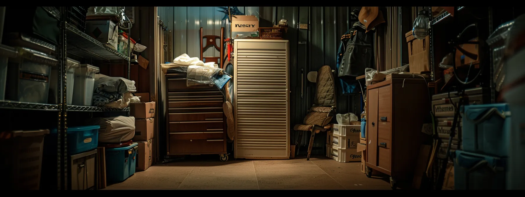 a secure climate controlled storage unit filled with valuable belongings protected from damage, showcasing the importance of safeguarding items during a move.