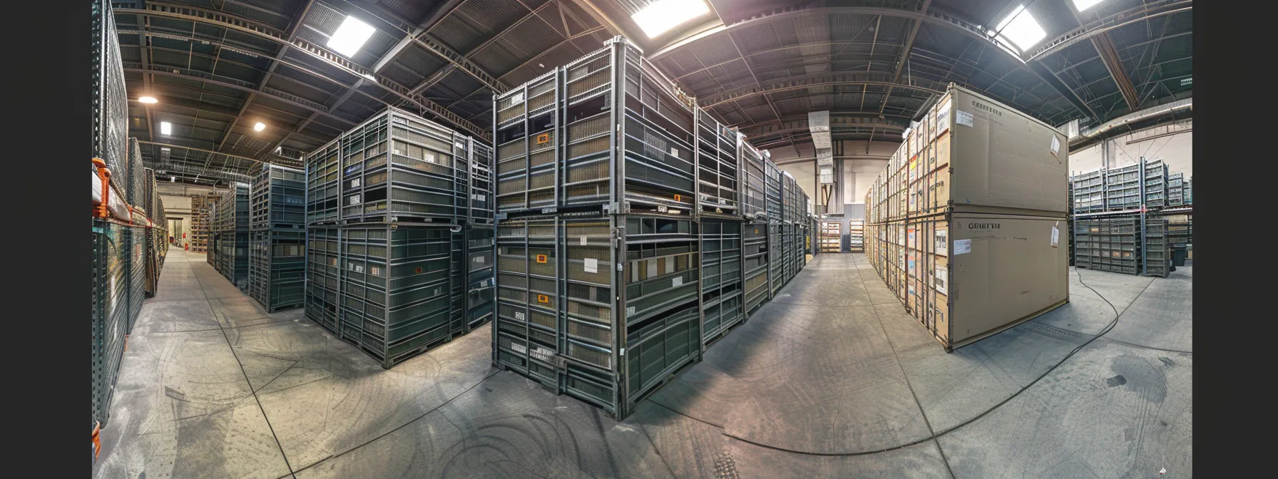 a stack of neatly organized boxes and crates in a spacious, secure storage facility in los angeles, showcasing affordability and reliability for long-term storage needs. a stack of neatly organized boxes and crates in a spacious, secure storage facility in los angeles, showcasing affordability and reliability for long-term storage needs.