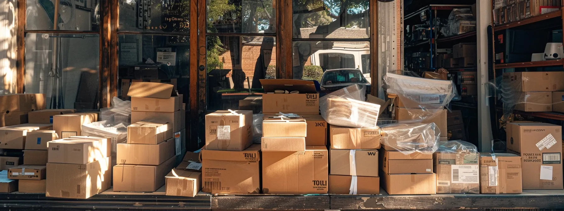 a stack of sturdy cardboard boxes, surrounded by neatly organized bubble wrap and packing tape, ready for a smooth and efficient move in los angeles. a stack of sturdy cardboard boxes, surrounded by neatly organized bubble wrap and packing tape, ready for a smooth and efficient move in los angeles.