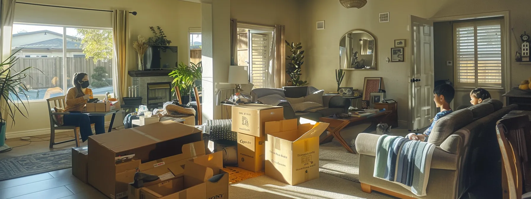capturing a joyful family unpacking boxes in their new irvine, ca home after a successful long-distance move with orange county movers. capturing a joyful family unpacking boxes in their new irvine, ca home after a successful long-distance move with orange county movers.