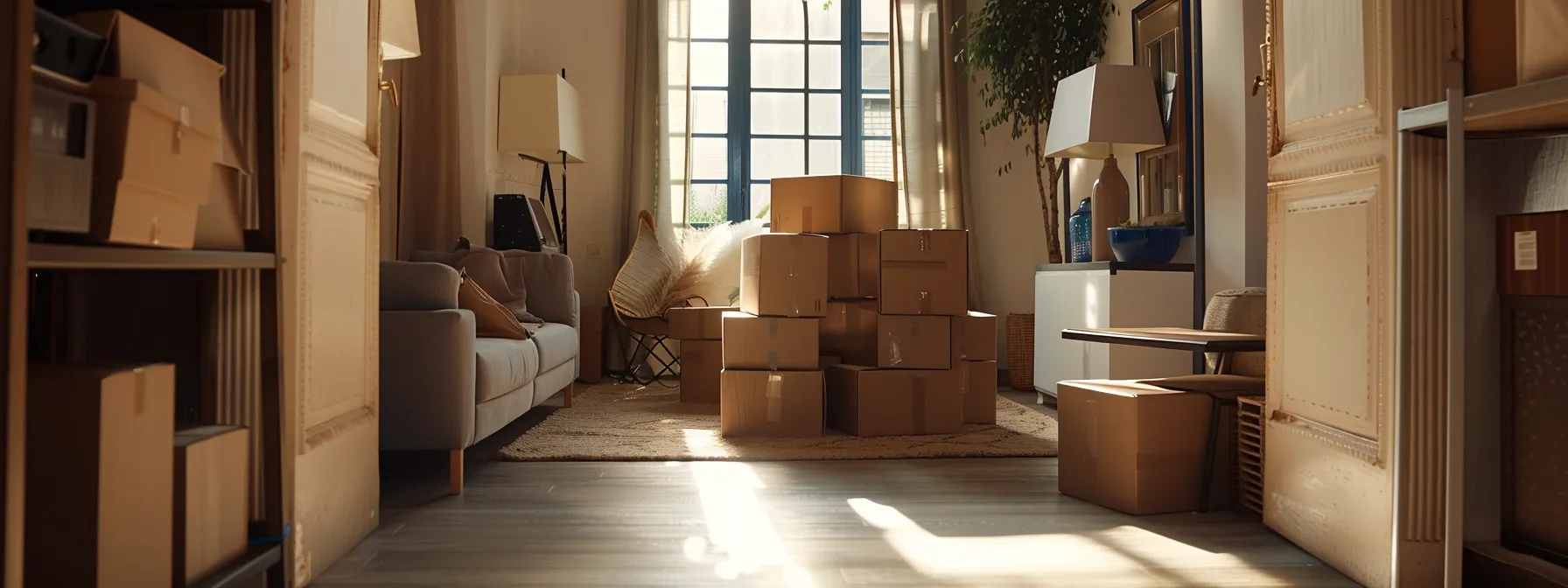 our expert team skillfully maneuvering bulky furniture through tight spaces with ease.