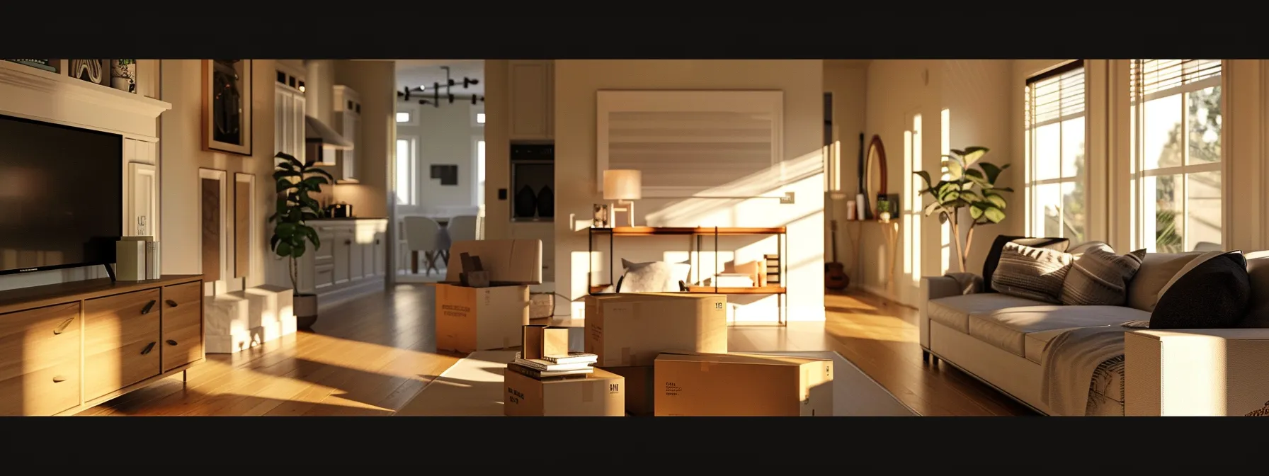 professional packers efficiently unpacking boxes in a newly furnished living room, creating a stress-free settling-in experience for a family in their new los angeles home. professional packers efficiently unpacking boxes in a newly furnished living room, creating a stress-free settling-in experience for a family in their new los angeles home.