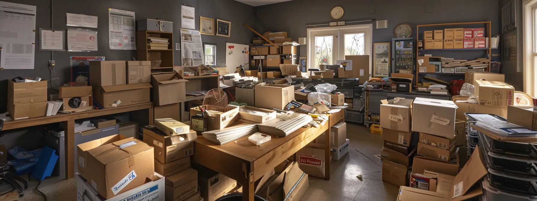 a room filled with labeled boxes, packing supplies, and a detailed moving plan spread out on a table, showcasing the organized preparation for a long distance move in irvine, ca (33.6846° n, 117.8265° w). a room filled with labeled boxes, packing supplies, and a detailed moving plan spread out on a table, showcasing the organized preparation for a long distance move in irvine, ca (33.6846° n, 117.8265° w).